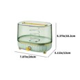 thumbnail image 4 of kkbbma Savings 3 Pack Desktop Tissue Box,Desktop Tissue Box Tissue Container Plastic Tissue Stand Tissue Box Spring Tissue Stand Napkin Container Visible Tissue Stand, 4 of 9