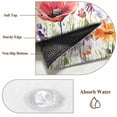 thumbnail image 6 of Pastoral Wild Flowers 3x5 Area Rugs for Living Room, Farmhouse Floral Leaves Plants Non Slip Floor Mat Washable Low-Profile Indoor Carpet for Bedroom, Dining Room, Bathroom, 6 of 9