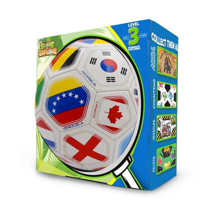 Score N Explore Children s Youth Learning & Development Soccer Balls Size 3 International Explorer / White
