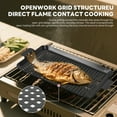 thumbnail image 5 of Gzcmxh Grill Pan, 2 Grilling Tray - Outdoor Grilling Baskets with Hole, 3.0 Pounds Good Bbq Grill Set for Camping Vegetable Meat (Black), 5 of 7