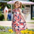 thumbnail image 6 of Lafuoo Japanese Cherry Blossoms Pattern Girls' Small Flying Sleeve Nightdress, Suitable for Girls' Round Neck Pajamas and Robes-Small, 6 of 9