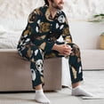 thumbnail image 7 of Fotbe Dogs Pattern Long Sleeve Pajama Set for Men,Sleepwear Set,2-piece Loungewear Set,Soft PJs Comfy Nightwear with Pockets-Large, 7 of 7
