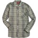 thumbnail image 1 of Alfani Mens Ls Pld Westn Yk Bias Button Up Camisa, Gris, X-Large Alfani Botones al frente, 1 of 1