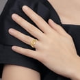 thumbnail image 6 of 14k Yellow Gold Cut-Out Freeform Ring - Ring Size 7.0, 6 of 8