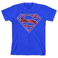 thumbnail image 3 of Superman Shield Logo Youth Royal Blue Graphic Tee-XL, 3 of 6