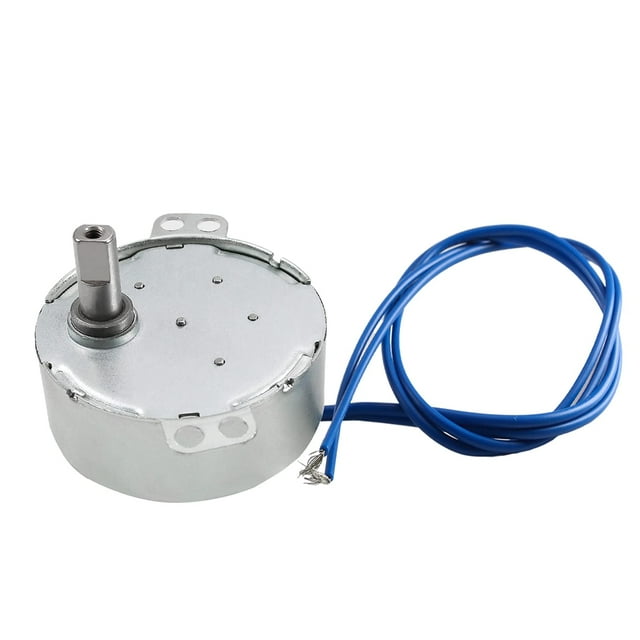 HUGFEGWE Synchronous Motor AC 110V 5-6RPM Turntable Motor CCW Direction 4W TYC-50 Double Flat Tapping Shaft CA919-115488