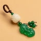 thumbnail image 5 of Colgante de llavero Feng Shui de jade de ágata natural Pi Xiu para hombres y mujeres, 5 of 6