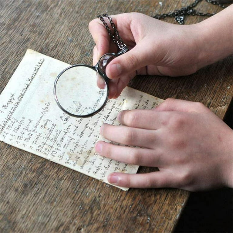 Decorative Monocle Necklace Magnifier Present Hanging Coin Magnifying Glass  Too, U3R9 