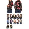 thumbnail image 5 of Women's Casual Print Fitted Open Front Long Sleeves Office Blazer Jacket, 5 of 6