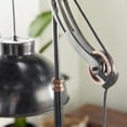 thumbnail image 5 of DecMode 79" Pulley Black Floor Lamp with Black Metal Shade, 5 of 15