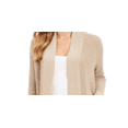 thumbnail image 2 of Charter Club Women's Cotton Cropped Cardigan Brown Size Petite S, 2 of 3