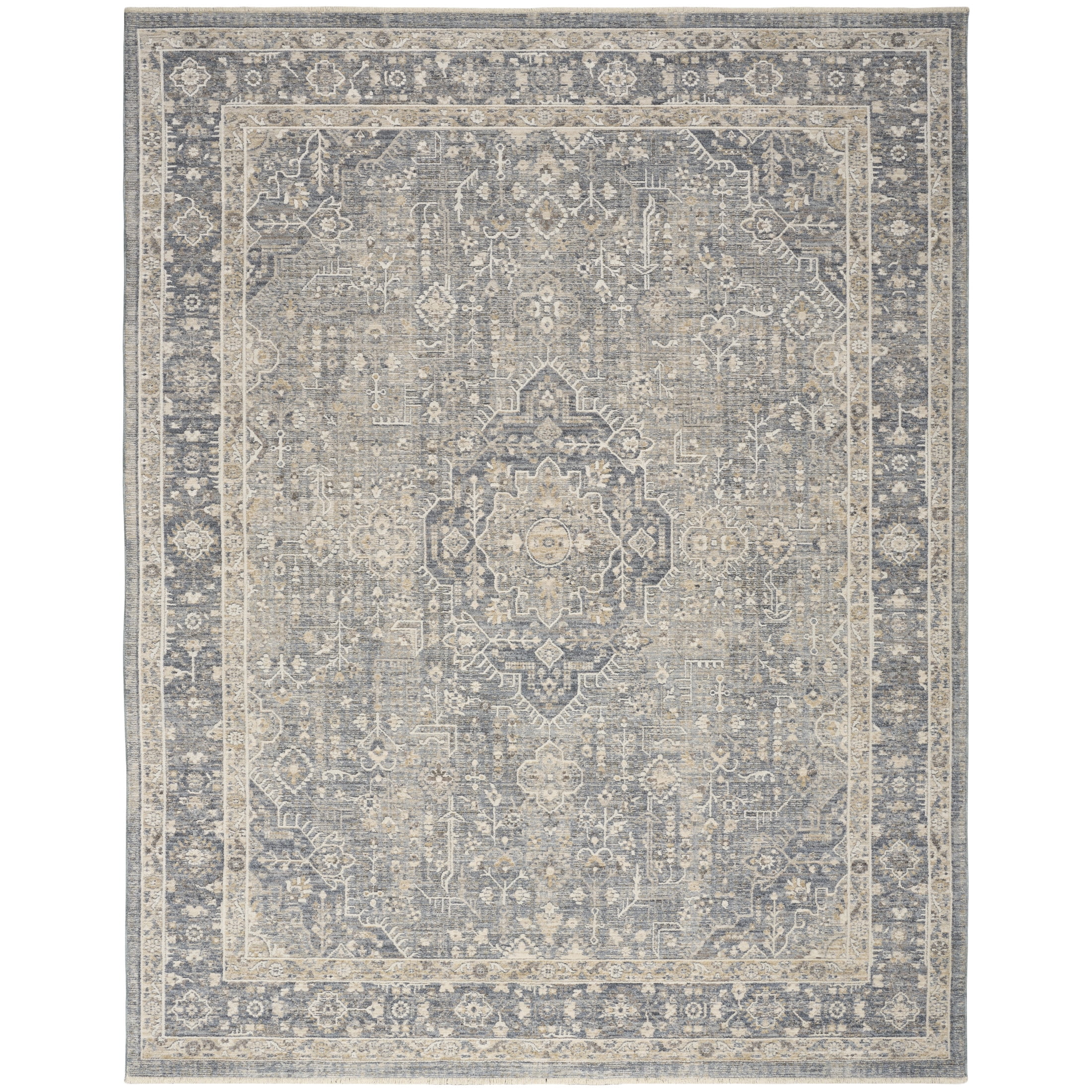 Nourison Harbor 7'10" x 10' Blue Vintage Indoor Rug