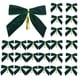 thumbnail image 1 of Adornos navideños, pequeños lazos navideños de terciopelo burdeos para coronas de árbol de Navidad, envoltorios de regalos, manualidades, lazos para fiestas de bodas, bolsas de aperitivos, bolsas de d, 1 of 1