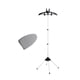 thumbnail image 2 of Soporte para máquina de planchar, vaporizador de ropa de mano, estante de metal, fácil de almacenar, soporte para plancha de , estante de secado negro, 2 of 8