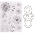 thumbnail image 1 of Gnome Flower Number Seal Stamp with Cutting Dies Stencil DIY Scrapbooking Embossing Photo Album Decor Paper Card Craft, 1 of 8