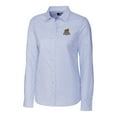 thumbnail image 2 of Women's Cutter & Buck  Light Blue Toledo Mud Hens Stretch Oxford Stripe Long Sleeve Button-Up Dress Shirt, 2 of 3