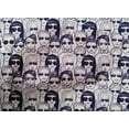thumbnail image 5 of oneOone Cotton Cambric Navy Blue Fabric People Doodle Art Craft Projects Decor Fabric Printed By The Yard 42 Inch Wide, 5 of 6