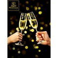 thumbnail image 2 of Wilmax WL-888005/2C 8 Oz Olivia Crystalline Champagne Flute, 2-Piece Set, 2 of 2