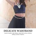 thumbnail image 6 of WHAMVOX Bohemian Woven Waist Belt with Beads and Knots for Women Decor Beige 1 Piece, 6 of 8