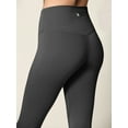 thumbnail image 4 of Made by Johnny Women's Peached Front Seamless Leggings with Inner Pocket Full-Length Yoga Pants L CHARCOAL_GREY, 4 of 6
