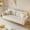 Beige, variant on MAYEERTY Convertible Sofa Bed, Loveseat Sofa with Velvet Upholstered, Space-Saving for Small Apartments, Black