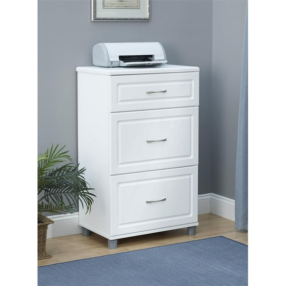 Kendall 24" 3 Drawer Base Cabinet, White