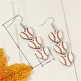 2024 Super Wrist Rugby Season Football Baseball Earrings Women's