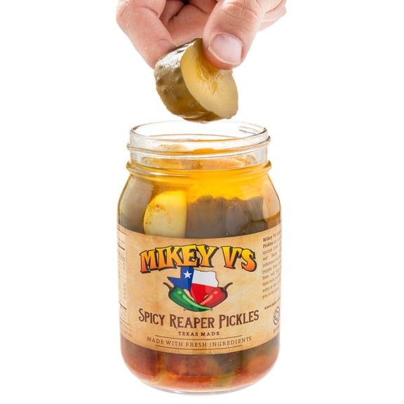 Mikey V's Spicy Carolina Reaper Pickles