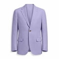 thumbnail image 4 of Mrmaere Turn Down Collar Linen Casual Blazer Men Turn Down Collar Button Closure Lightweight Summer Jacket Purple S, 4 of 6