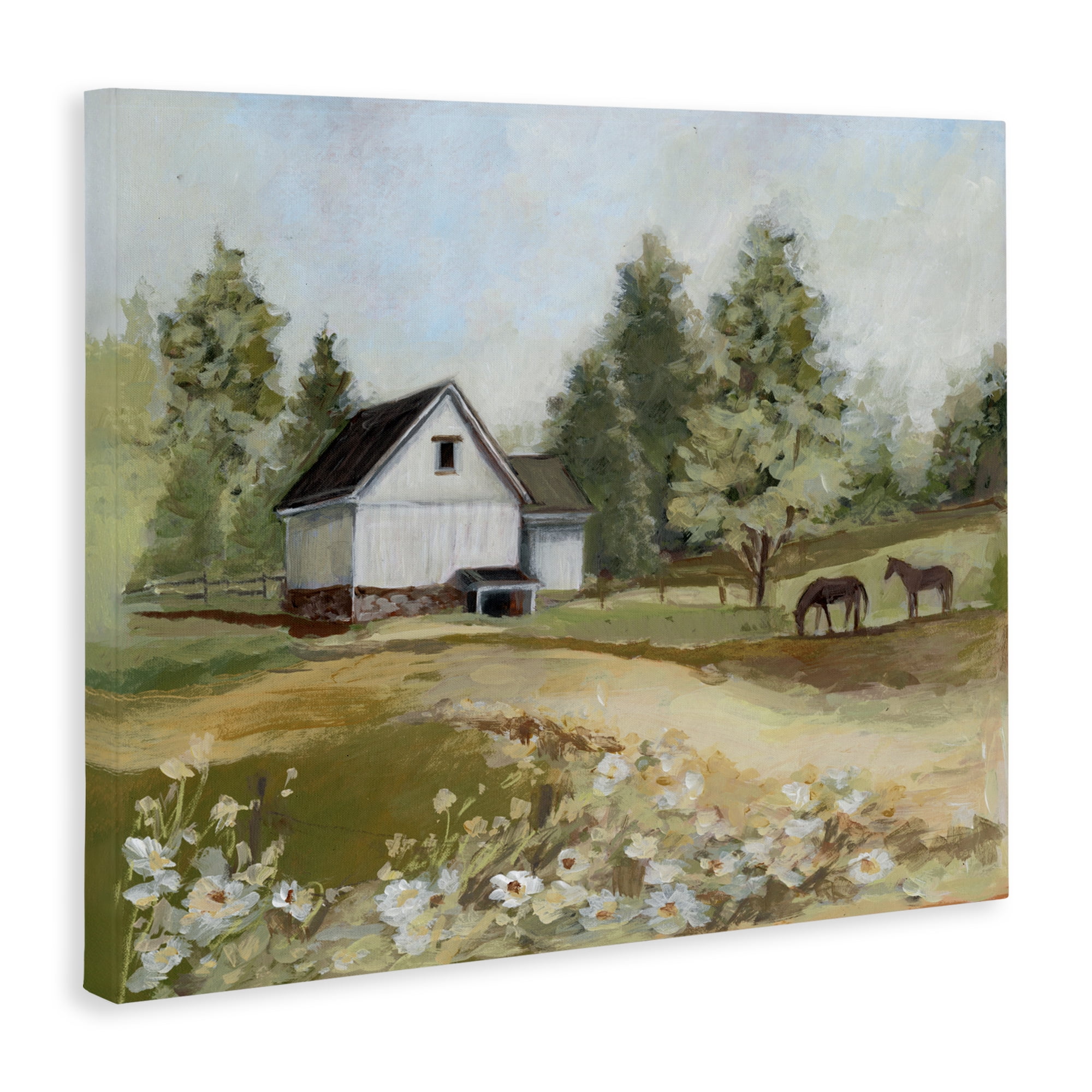 Stupell Industries Barn Field Landscape Canvas Wall Art, design by Susan Winget