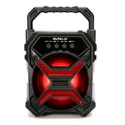 Risebass Portable Mini Bluetooth Speaker, with Party Lights. Size 7/4" Color Black Model RB-1547