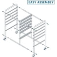 thumbnail image 6 of XPOPR 12 Drawers Rolling Storage Cart Multipurpose Movable Organizer Cart Storage Bin Trolley Tools Scrapbook Paper Organizer on Wheels, Black, 6 of 11