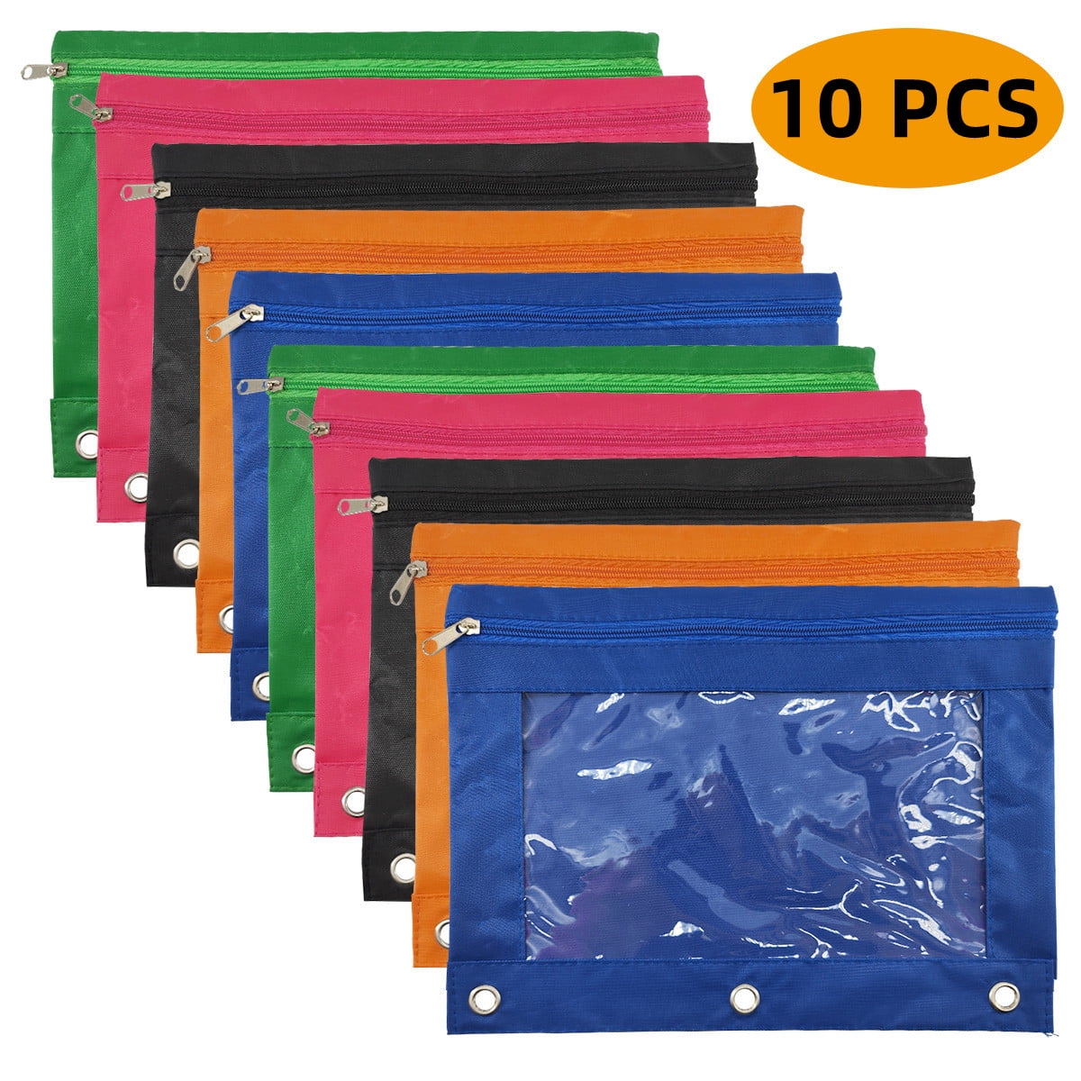 Zipper Pouch Pencil Pouch, Binder Pouch for 3 Ring Binder, Pencil Case