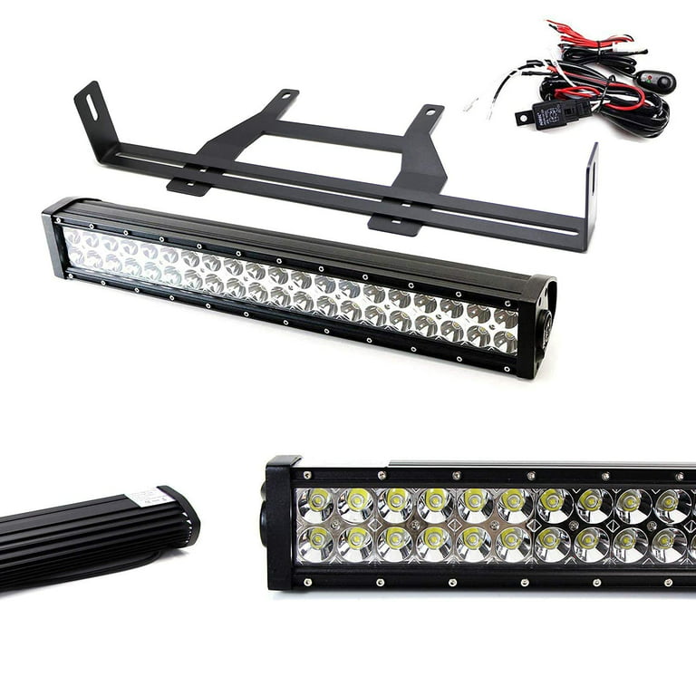 iJDMTOY Behind Grille Mount 20 LED Light Bar w/Brackets For 2011-21 Jeep  Grand Cherokee 