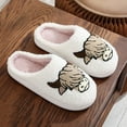thumbnail image 2 of Juosiy House Slippers for Women Winter Furry Plush Fashion Animals Print Indoor Slide Shoes, 2 of 5