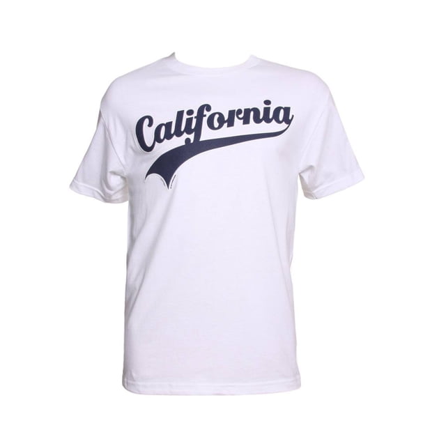 California Pride T-Shirts à Manches Courtes pour Hommes - Bannière California - Large