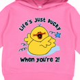 thumbnail image 3 of Inktastic Life's Ducky 2nd Birthday Toddler Hoodie, 3 of 4