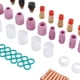 thumbnail image 3 of Juego de accesorios de soldadura TIG, 55 Uds., conector de copa de vidrio, abrazadera del electrodo, cubierta frontal de PTFE para WP 17 18 26, 3 of 8