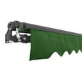 thumbnail image 3 of ALEKO 13' x 10' Retractable Motorized Black Frame Patio Awning, Green Color, 3 of 6