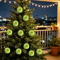 thumbnail image 5 of Bklubk Christmas Ornaments Faux Ball Hanging Decorations With Santa Snowman Mini Cute Baubles For Christmas Tree Wreath Home, 5 of 7