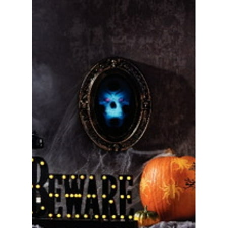 Vintage Style Motion Sensor Haunted Halloween Mirror 13 Inch