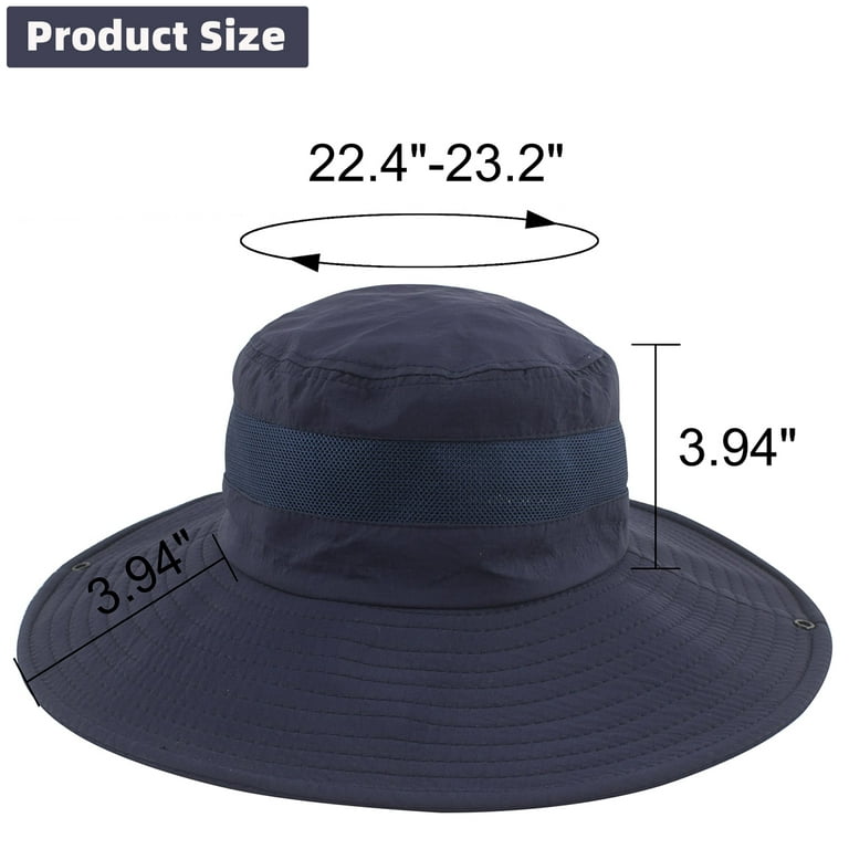 Fishing Hat Sun Hat for Men, Wide Brim Sun Hat, Adjustable Safari Hat,  Outdoor UV Protection Boonie Hats for Men, Breathable Summer Hat, Hunting Bucket  Hat for Hiking, Gardening, Beach 