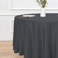 thumbnail image 2 of LAICAIW Nappe Ronde - 120 Pouces - Résistante à l'Eau, Anti-Déversement, Lavable, Nappe en Polyester, Tissu Décoratif, Housse de Table pour Table à Manger, Buffets, Fêtes et Camping, Gris, 2 of 7