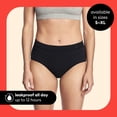 thumbnail image 3 of Thinx for All Women's Everyday Comfort Brief Leakproof Period Underwear, S-XL, Black, 3 of 13