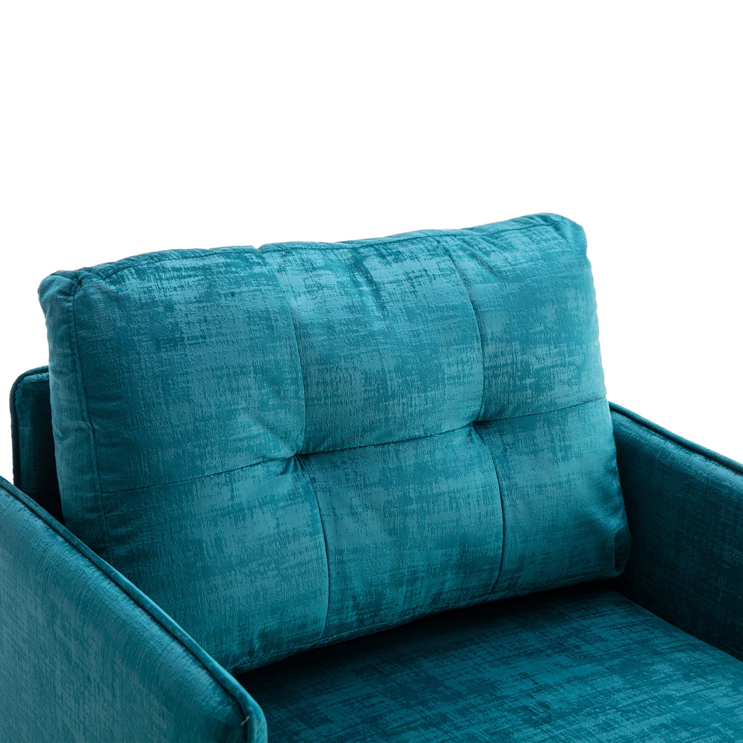 Kepooman Contemporary Lounge Chair, Leisure Sofa Chair with Armrests for Living Room, Bedroom, Blue - Green Kepooman Contemporary Lounge Chair, Leisure Sofa Chair with Armrests for Living Room, Bedroom, Blue - Green