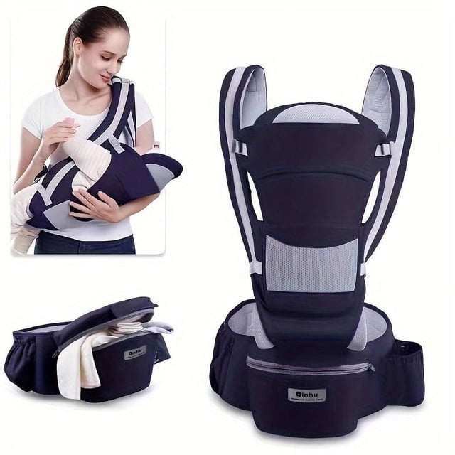 Ergonomic Carrier for Newborns & Infants: 0-36 Months, 3-in-1 Front Facing Kangaroo Baby Wrap Sling, Halloween, Thanksgiving And Christmas Gift