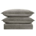 thumbnail image 2 of Brielle Home  Gibson Velvet Quilt Set Light Grey Queen, Full - Queen 3 Piece, 2 of 6
