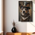thumbnail image 4 of Australian Stumpy Tail Cattle Dog Canvas Painting Canvas Art Prints Bathroom Artwork for Wall Living Room Bedroom Bathroom Wall Art Framed Art Wall Decor Wood Wall Hanging Art, 4 of 6