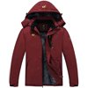 Tyhengta Mens Waterproof Ski Snowboard Jacket Windproof Winter Mountain Snow Coat Burgundy XL