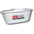 thumbnail image 4 of Essentials White Plastic Eight Quart Dishpan - 13'' x 11'' x 4"H, 4 of 4